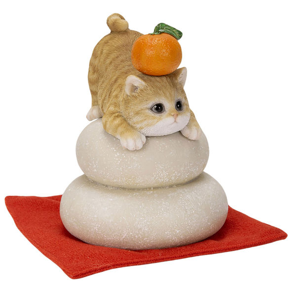 富士通 - ■茶虎猫です出品 Woobia ウービア 【振り返る茶トラ白猫】 (幅21.5cm×奥行15cm×高
