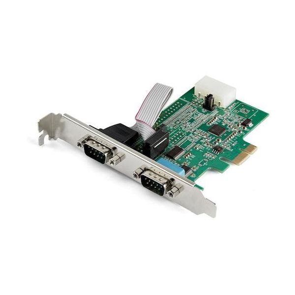 スターテック シリアル増設カード/PCIe ー 2x RS232C/16950 UART/921Kbps PEX2S953 1箱(1個)（直送品）