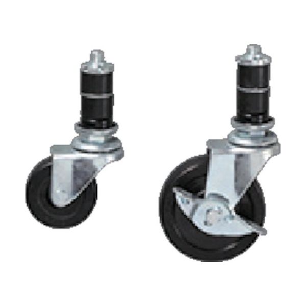 SUS 【数量10以上】φ50 N フレームキャスター ブレーキ エラストマー GFN-656-10 1個 256-9985（直送品）