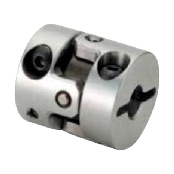 酒井製作所 精密補正軸継手 ボルトクランプタイプ カップリング UAーCシリーズ 軸穴径8X8 UA-25C-8X8 1個 533-2318（直送品） 6,865円