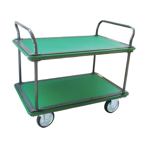 トラスコ中山 TRUSCO ハイグレード運搬車 2段式両袖 1200X750mm 