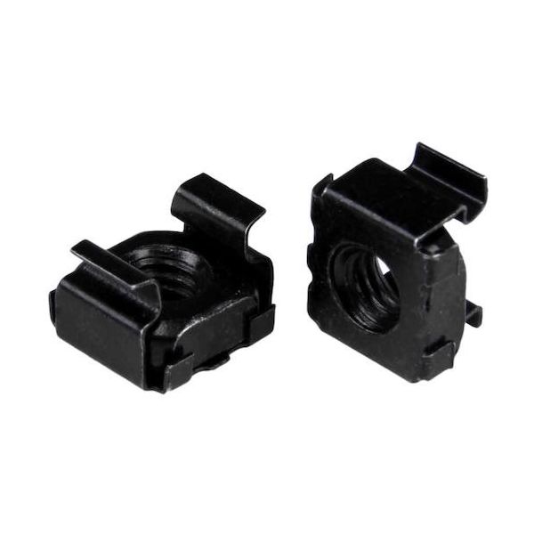 スターテック サーバーラック金具/ケージナット/M6/50個入り/ブラック/IT AV ネットワーク機器 ラック用 CABCAGENUT6B（直送品）