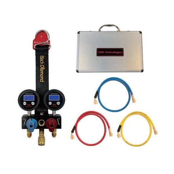 BBKテクノロジーズ BBK サイトグラス付デジタルミニマニホールドセット DSGM-SS 1セット 628-3505（直送品）