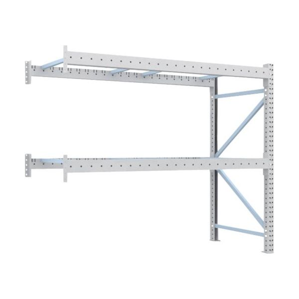 トラスコ中山 TRUSCO 重量パレットラック3トン 2500X1000XH2000 2段 連結 3D-20B25-10-2B 1台（直送品）