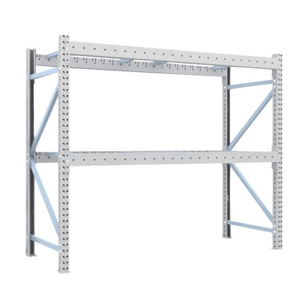 トラスコ中山 TRUSCO 重量パレットラック3トン 2300X900XH2000 2段 単体 3D-20B23-09-2 1台（直送品）