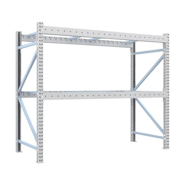 トラスコ中山 TRUSCO 重量パレットラック3トン 2300X1000XH2000 2段 単体 3D-20B23-10-2 1台（直送品）