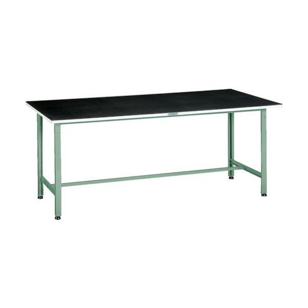 TRUSCO 軽荷重作業台(300kg)AE型 1500X900XH745 ゴムマット張り グリーン色 AE-1509G5 1台（直送品）