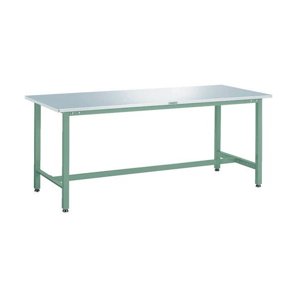 トラスコ中山 TRUSCO 軽荷重作業台(300kg)AE型 1500X900XH740 ステンレス張り グリーン色 AES-1509 1台（直送品）