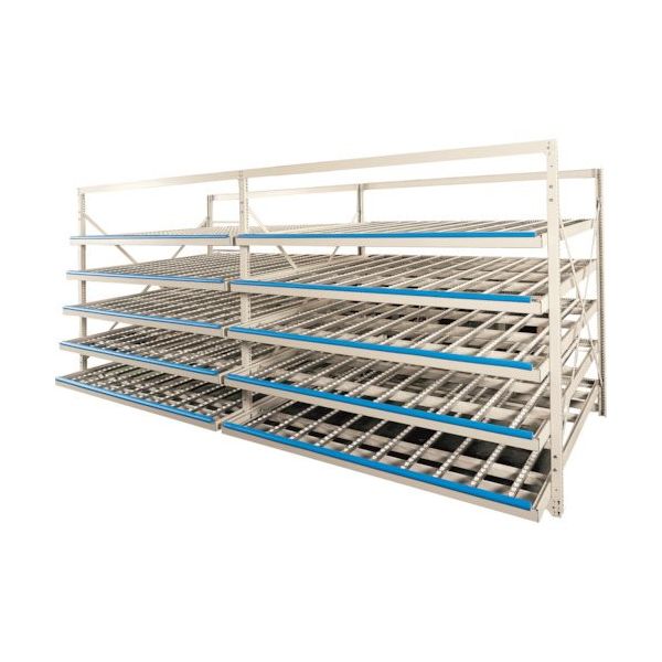 トラスコ中山 TRUSCO ホイルコンベアラック 1500X2100XH1800 3レーン3段 基本 FL3-657-33 1台（直送品）