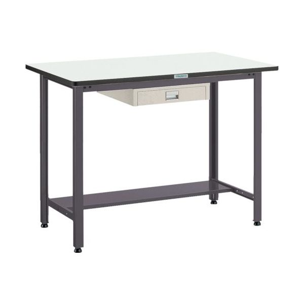 TRUSCO 中荷重立作業台(500kg)HAEW型 900X600XH885 薄型1段引出付 ダークグレー色 HAEWP-0960UDC1（直送品）
