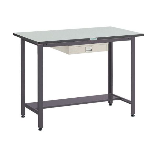 TRUSCO 中荷重立作業台(500kg)HAEW型 900X750XH885 薄型1段引出付 ダークグレー色 HAEWR-0975UDC1（直送品）