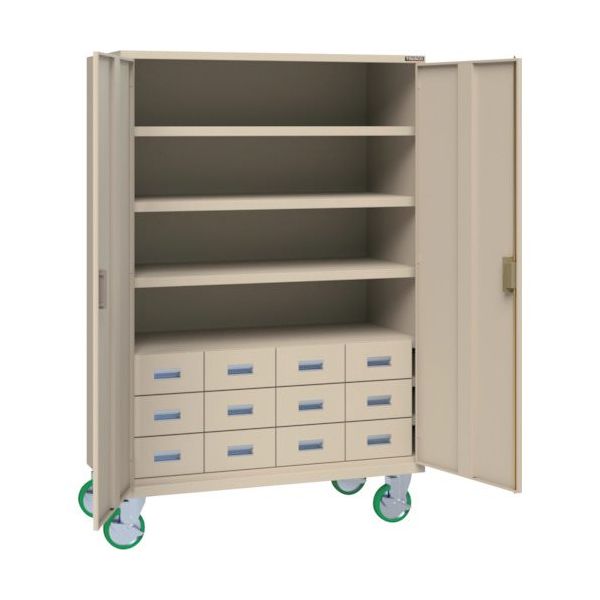 トラスコ中山 TRUSCO スーパーヘビーキャビネット キャスター付 SHC-603MC12S 1台 585-6938（直送品）