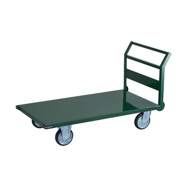 トラスコ中山 TRUSCO 鋼鉄製運搬車 ハンドル側自在車輪 1400X750 φ200プレス車 SH-1LC 1台 256-5601（直送品）