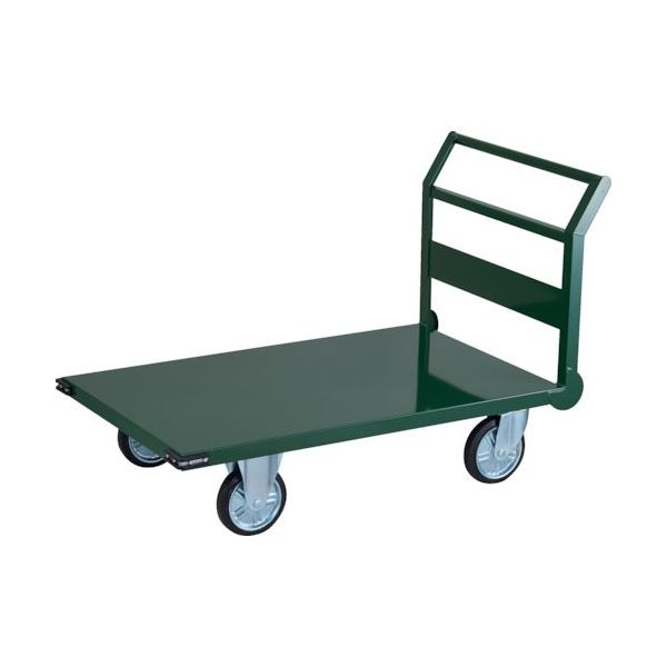 トラスコ中山 TRUSCO 鋼鉄製運搬車 ハンドル側自在車輪 1200X750 φ200プレス車 SH-1C 1台 256-5608（直送品）