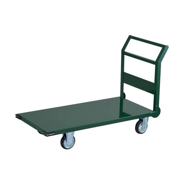 トラスコ中山 TRUSCO 鋼鉄製運搬車 ハンドル側自在車輪 1200X600 φ150プレス車 SH-2LC 1台 256-5606（直送品）