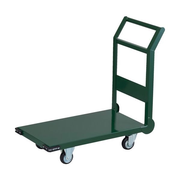 トラスコ中山 TRUSCO 鋼鉄製運搬車 ハンドル側自在車輪 800X450 φ100プレス車 SH-3C 1台 256-5604（直送品）