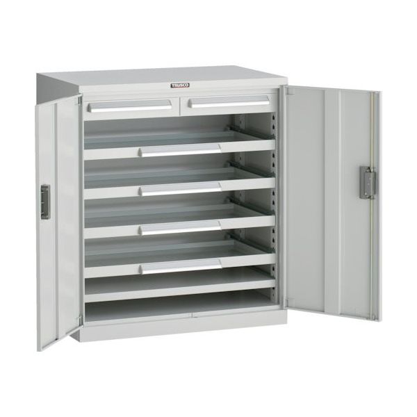 トラスコ中山 TRUSCO DX型スライド工具キャビネット 881X551XH1000 スライド4段 ホワイト色 DX-33A-W 1台（直送品）