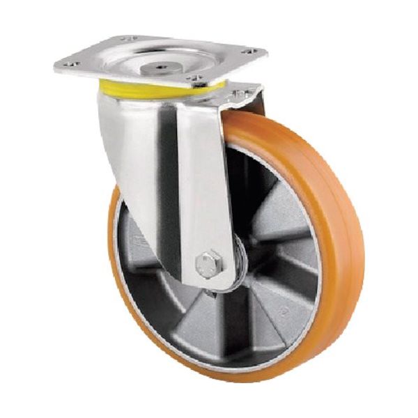 テンテキャスター 重荷重用キャスターZETA(ウレタン車) φ200 自在式 4680ITP200P63 CONVEX 1個（直送品）