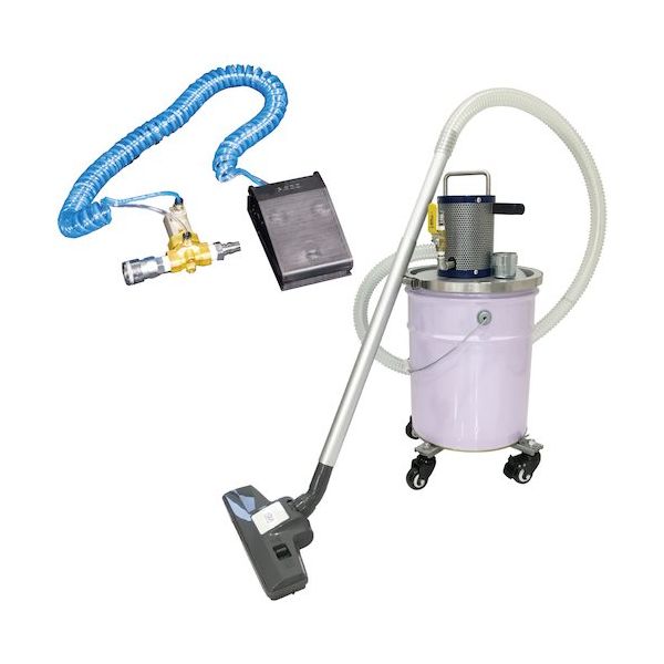 アクアシステム エア式バキュームクリーナー 掃除機セット サイレンサー付 足元スイッチ仕様 APPQO600ーSETーAF 1台（直送品）