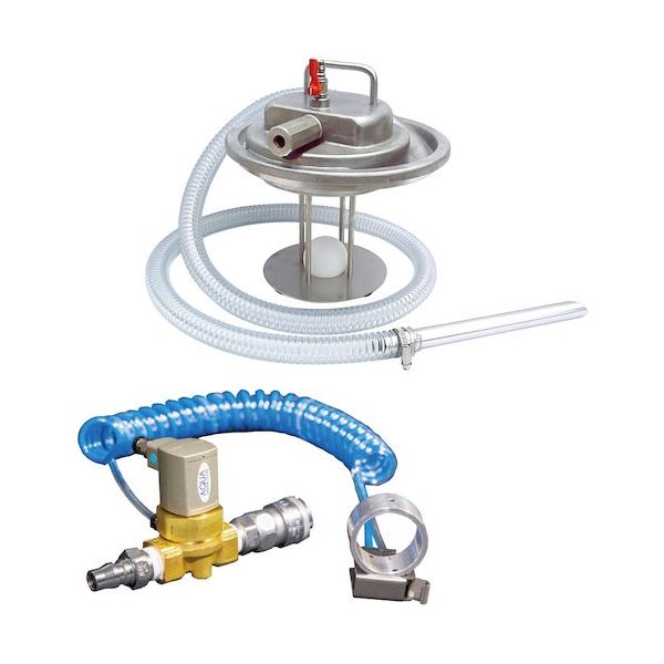 アクアシステム エア式バキュームクリーナー 掃除機 オイルストッパー付 手元スイッチ仕様 APPQO400ーAH 1台 535-4780（直送品）