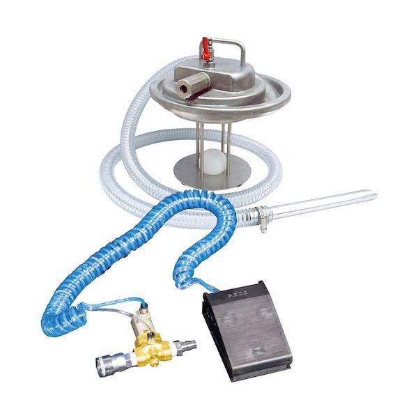 アクアシステム エア式バキュームクリーナー 掃除機 オイルストッパー付 足元スイッチ仕様 APPQO400ーAF 1台 535-6314（直送品）