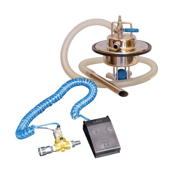 アクアシステム エア式バキュームクリーナー 掃除機 ステンレス製 足元スイッチ仕様 AVCー550SUSーAF 1台 535-4821（直送品）