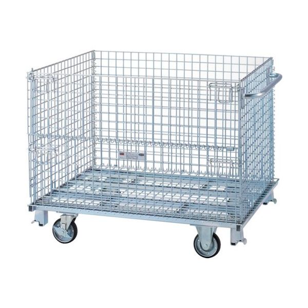 トラスコ中山 TRUSCO ネットパレット ハンドル キャスター付 1000X1200X995 700kg T1012AGNSH 1台（直送品）