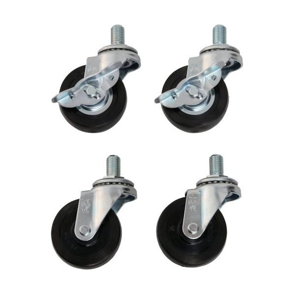 トラスコ中山 TRUSCO 作業台用キャスターセット φ100ゴム車 EW-100CA 1セット 538-6384（直送品）