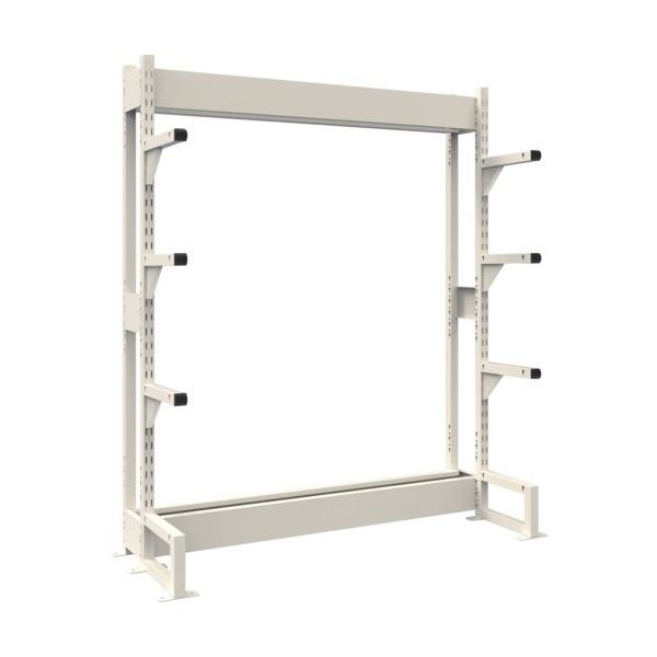 トラスコ中山 TRUSCO ボルトレス長尺保管棚M1.5 単式基本1200X450XH1800 4段 VRM1.56454 1台（直送品）