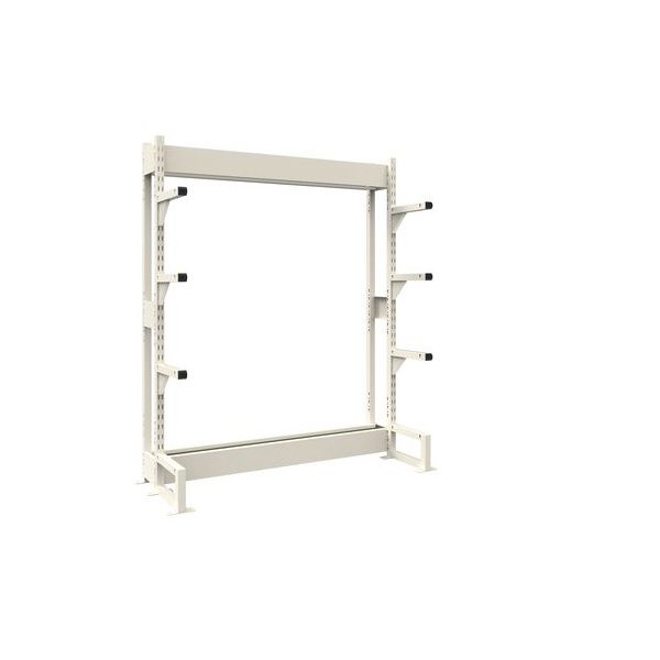 トラスコ中山 TRUSCO ボルトレス長尺保管棚M1.5 単式基本900X450XH2400 4段 VRM1.58354 1台（直送品）