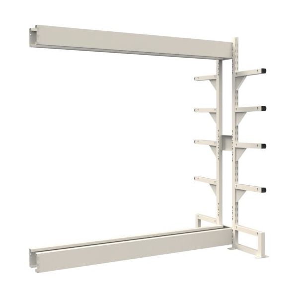 トラスコ中山 TRUSCO ボルトレス長尺保管棚M1.5 複式連結1800X450XH2400 5段 VRM1.58655BW 1台（直送品）