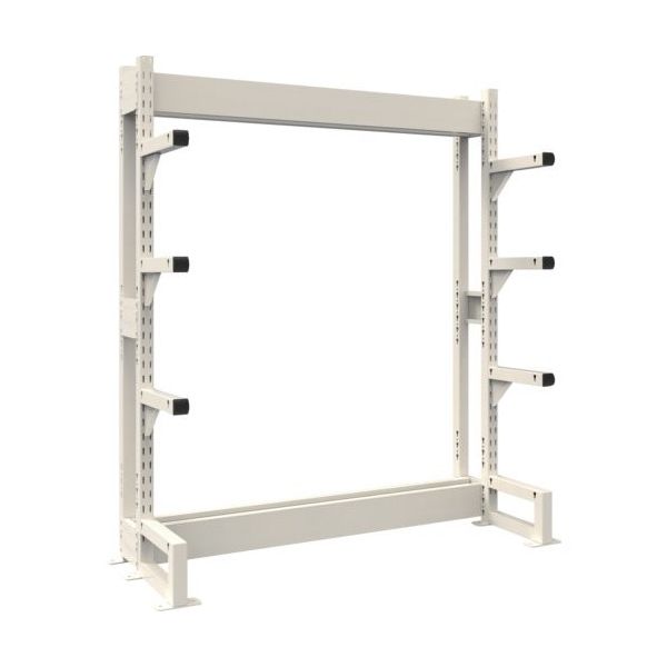 トラスコ中山 TRUSCO ボルトレス長尺保管棚M3 単式基本1200X450XH1800 4段 VRM36454 1台 538-0601（直送品）