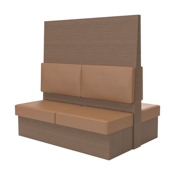 TRUSCO ミーティングベンチダブル H1500XW1500XD1150木目 MBW54