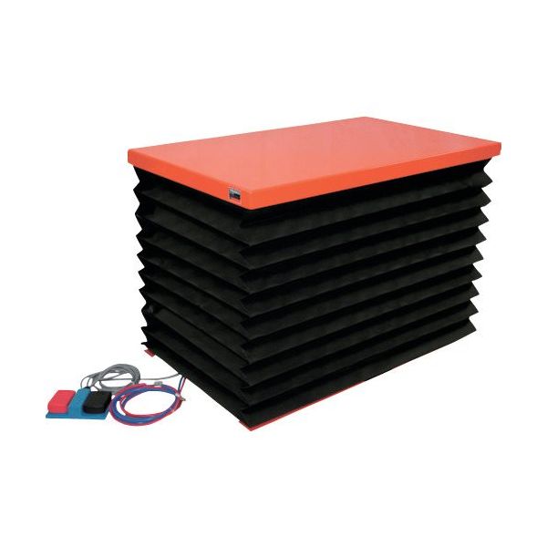 TRUSCO テーブルリフト500kg 電動Bねじ式 DC48V 650×950 ジャバラ付き HDL-L5069VJ-D4 1台（直送品）