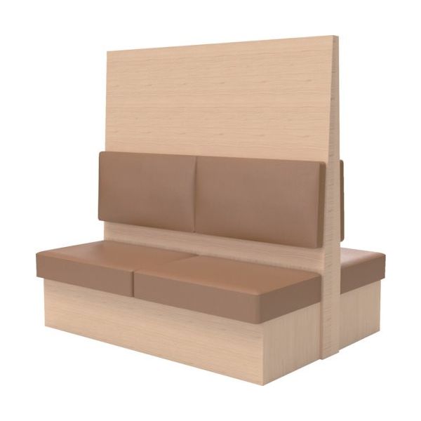 TRUSCO ミーティングベンチダブル H1500XW1800XD960木目 MBW56