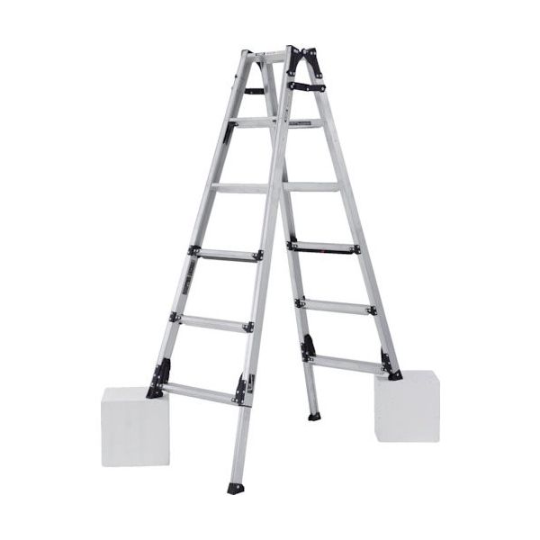 上部操作式伸縮脚付はしご兼用脚立 GAUDI STANDARD(ガウディ スタンダード)180CM 最大使用質量100KG GUS180J（直送品）