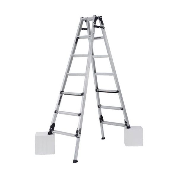 上部操作式伸縮脚付はしご兼用脚立 GAUDI STANDARD(ガウディ スタンダード)210CM 最大使用質量100KG GUS210J（直送品）