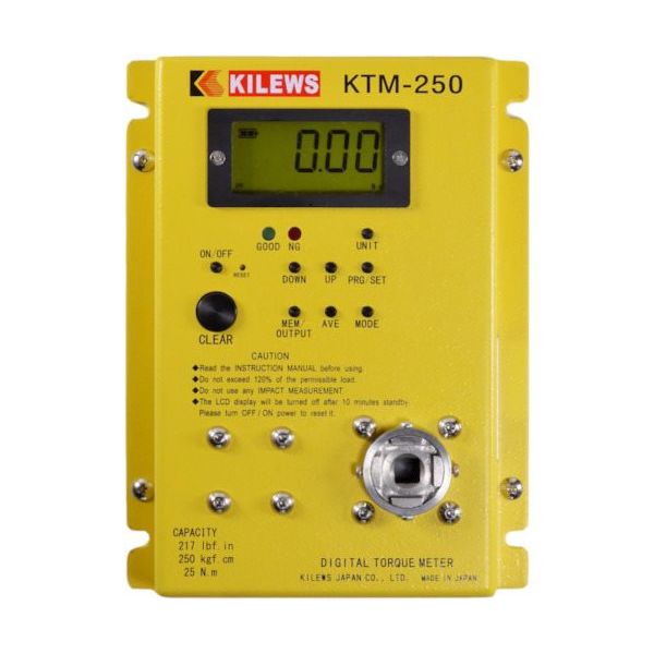 キリウスジャパン キリウス トルク測定器 測定範囲0.30~25.00 KTM-250 1台 652-6587（直送品）
