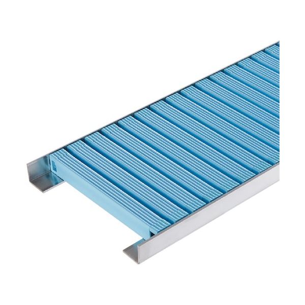 カネソウ 樹脂製グレーチング 直線敷設用(連結部固定タイプ) ブルー PG-13025-BLUE-CHOKUSEN 1枚 629-3656（直送品）