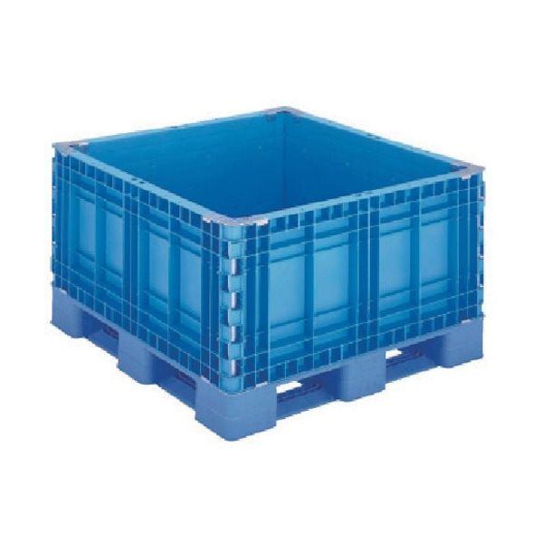 岐阜プラスチック工業 リス 樹脂製 378336 パレットボックスBJBーS・1111x651段固定式ブルー BJB-S1111X65 1台（直送品）