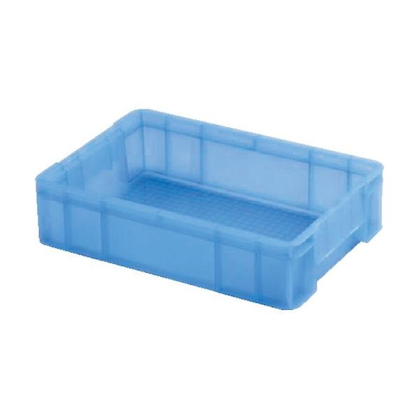 積水 【受注生産品】PZ型コンテナ PZー0003 透明ブルー 透明青 PZ3CSKB-BETTYUU TMB 1セット(500個)（直送品）