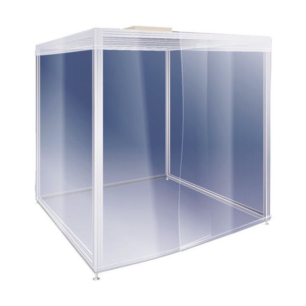 日本無機 アルミフレーム製クリーンブース PBS-PT-2025-7R1-AL 1台 126-9813（直送品）