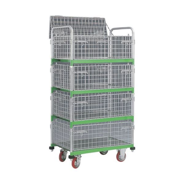 神戸車輌製作所 カンベ 網付き台車 メッシュパックロール 689A 1台 337-7236（直送品）