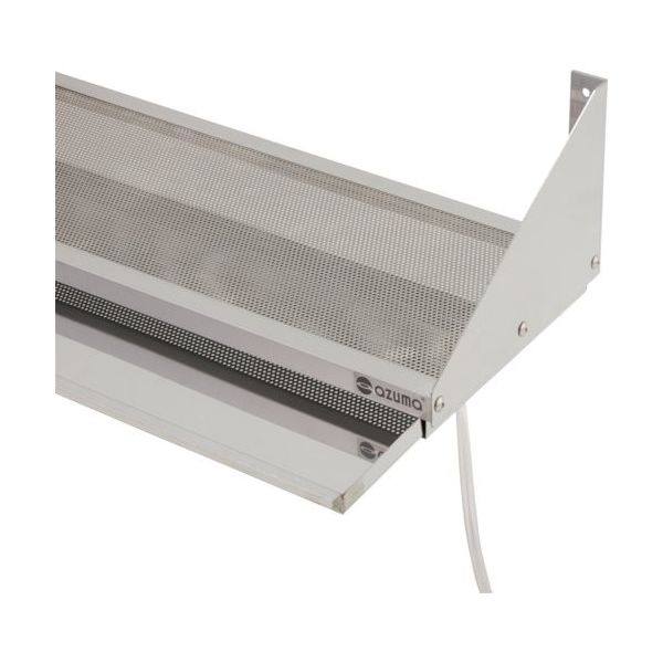 東製作所 アズマ ステンレス水切りトレー付パンチング平棚 塩ビホース右側 FSPM-1800-250-R 1台 419-0313（直送品）