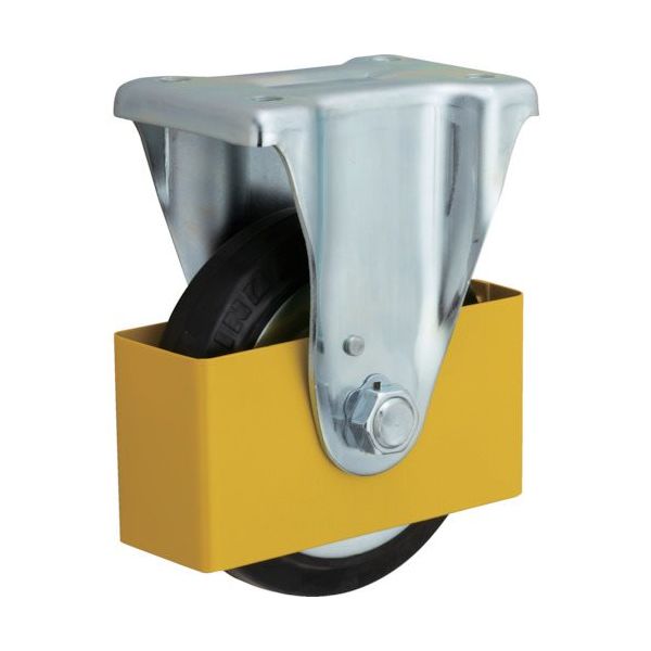 イノアック車輪 イノアック 中荷重用キャスターゴム車輪付タイプ 200径 固定金具安全カバー付き GR200WKC 1個 382-3686（直送品）