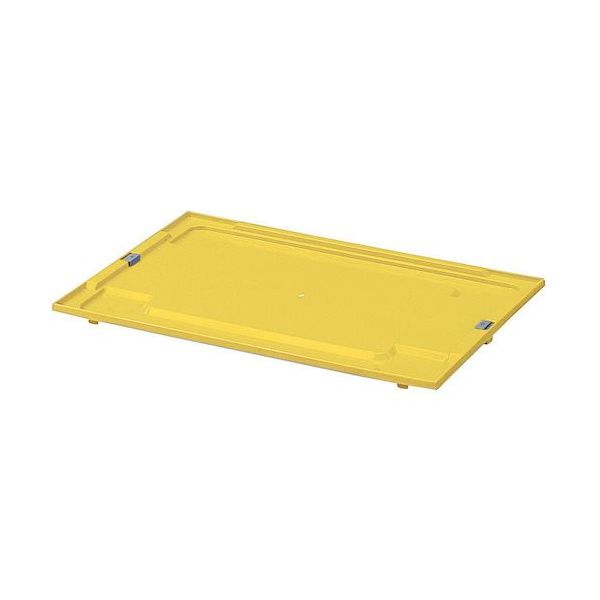 積水テクノ成型 積水 【受注生産品】折りたたみコンテナ用 蓋#01 黄 OC01Y-BETTYUU 1セット(500枚) 535-0045（直送品）