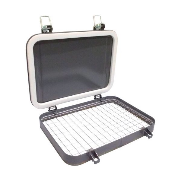 旭産業(点検窓) FREEPA A3形ハイネック/網付 AFP-A3-H-GK