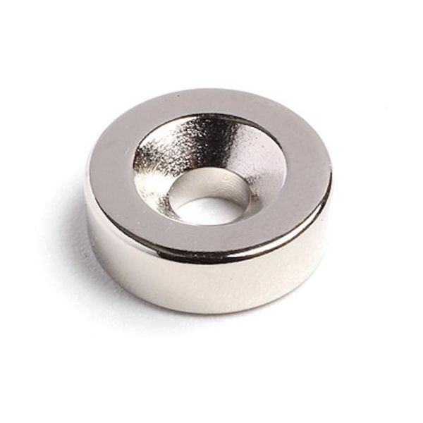 二六製作所 NE371 ネオジム φ20×4ーM5皿穴(N40) 1パック(3個) 523-9376（直送品）