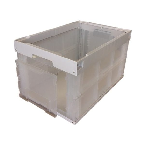 松本産業 オリコン 1面窓 50L ホワイト/クリア CW50IVC 1セット(2個) 570-3278（直送品）