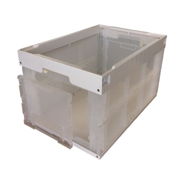 松本産業 オリコン 2面窓 50L ホワイト/クリア DW50IVC 1セット(2個) 570-3257（直送品）